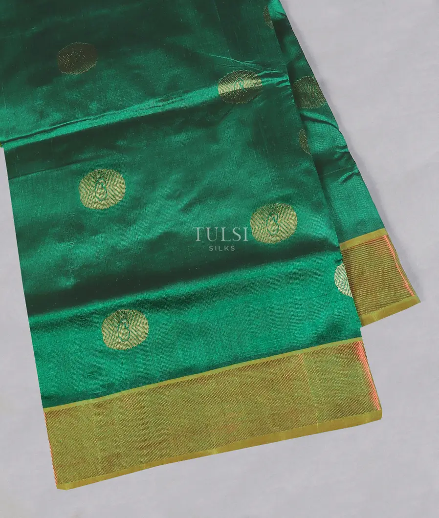 Green Silk Cotton Saree T556426-image