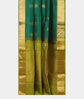 Green Silk Cotton Saree T5564262