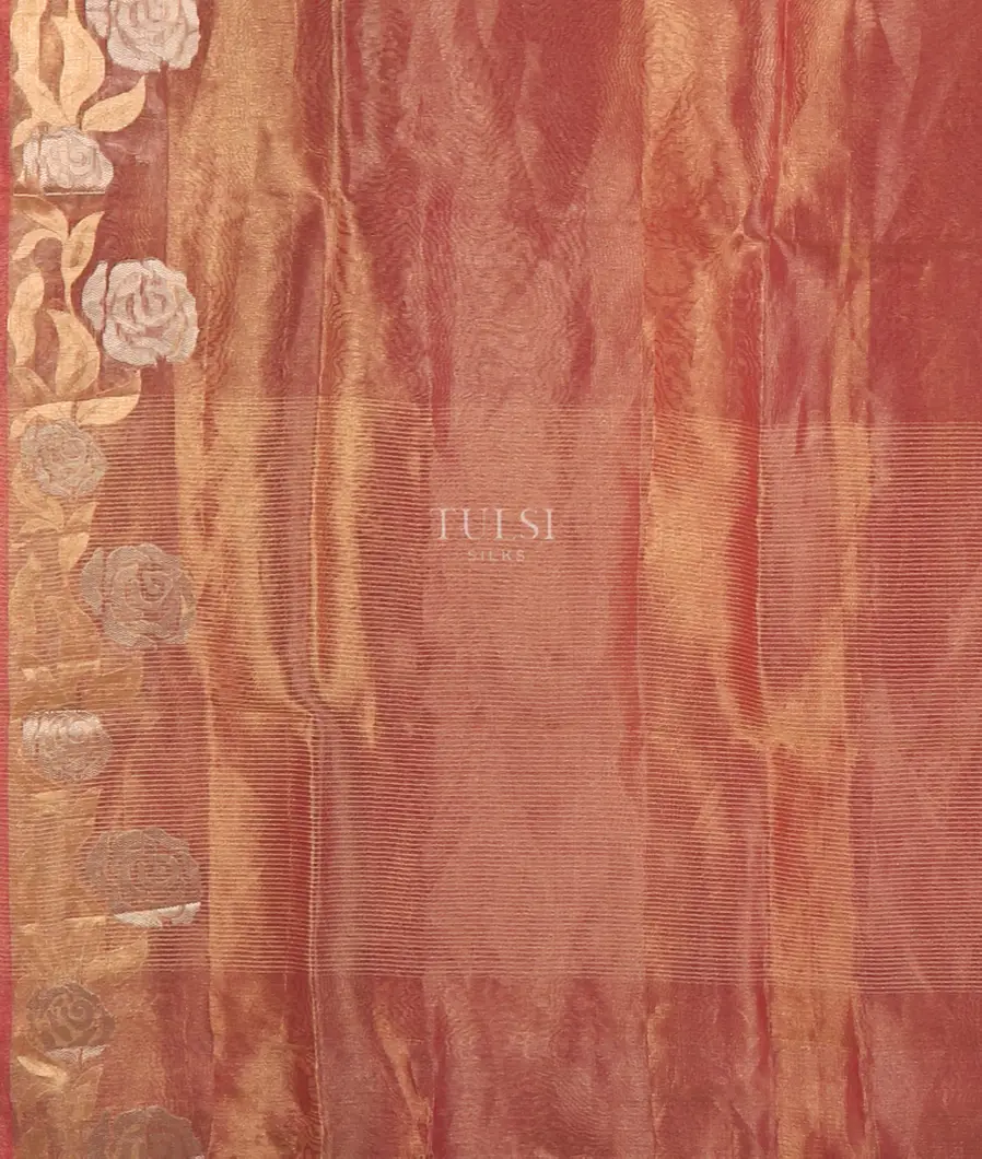 Pink Woven Tissue Organza Saree T5530105