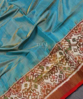 Blue Tissue Patola Silk Saree T5450025