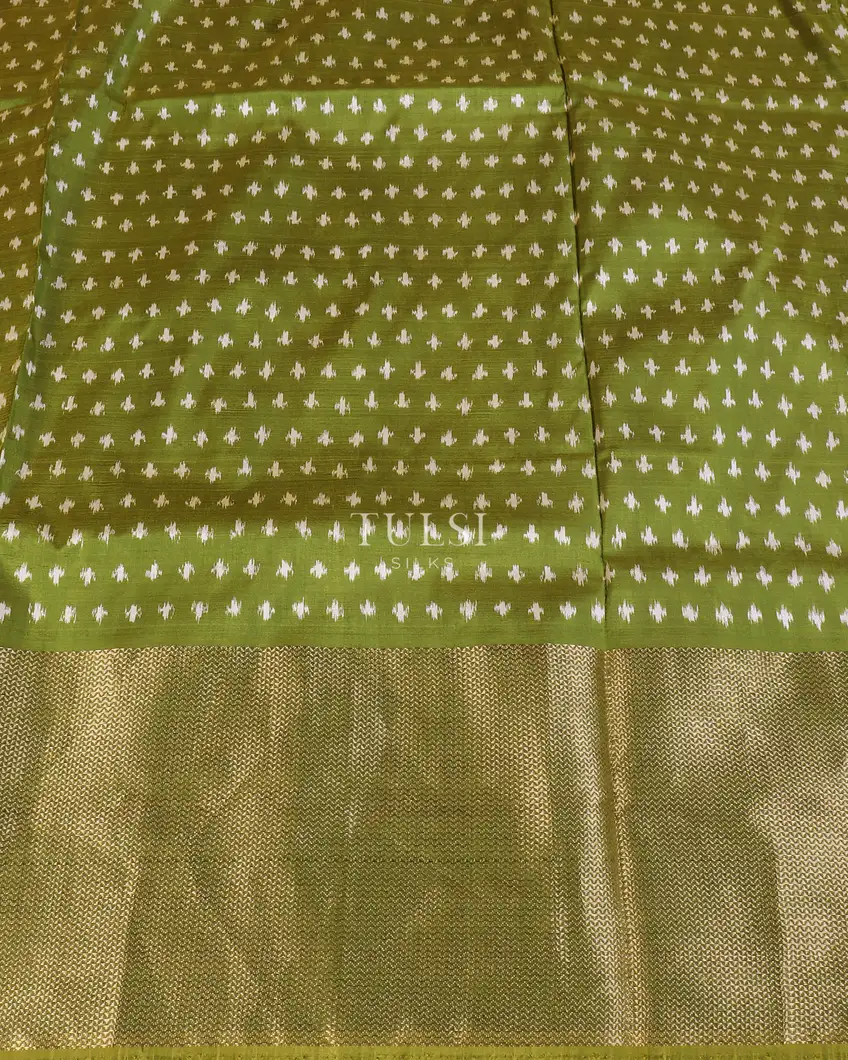 Purple Ikat Silk Saree T5452393