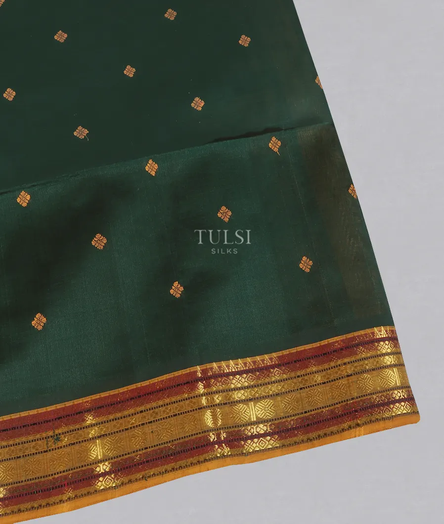 Green Silk Cotton Saree T541789-image