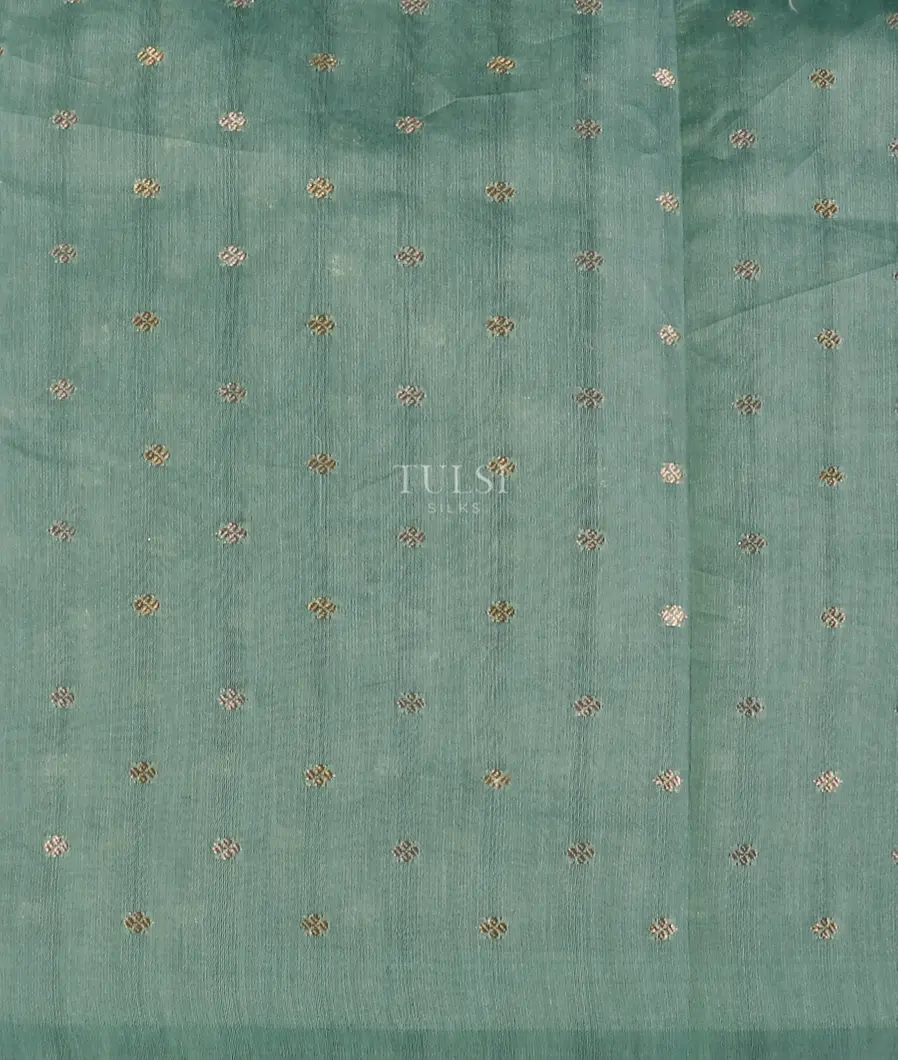 Blue Kora Organza Embroidery Saree T5613143