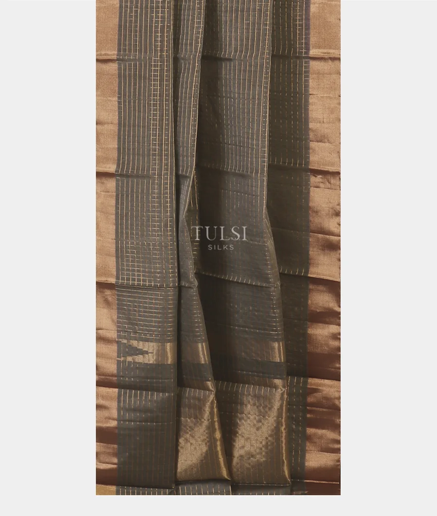 Grey Silk Cotton Saree T5459392