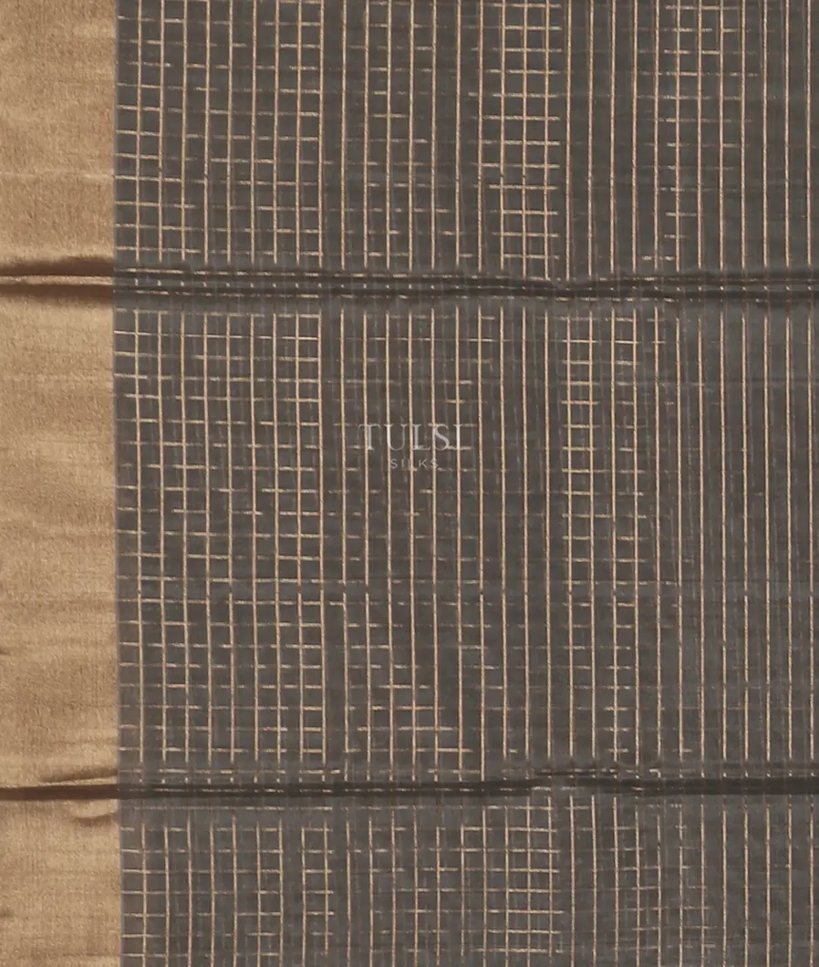 Grey Silk Cotton Saree T5459393