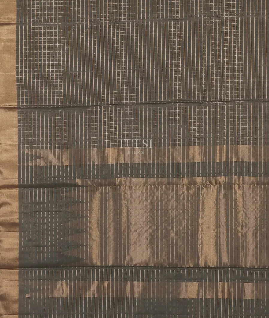 Grey Silk Cotton Saree T5459394