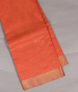 Orange Silk Cotton Saree T5409381