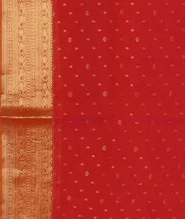 Red Silk Cotton Saree T5409023