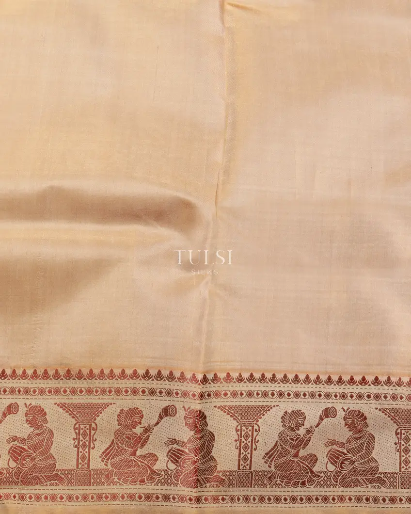 Beige Baluchari Silk Saree T5130873