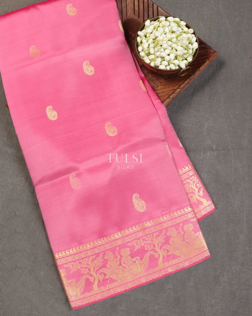 Pink Baluchari Silk Saree T513088-image