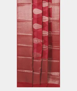 Pinkish Red Soft Printed Cotton Saree T5550342