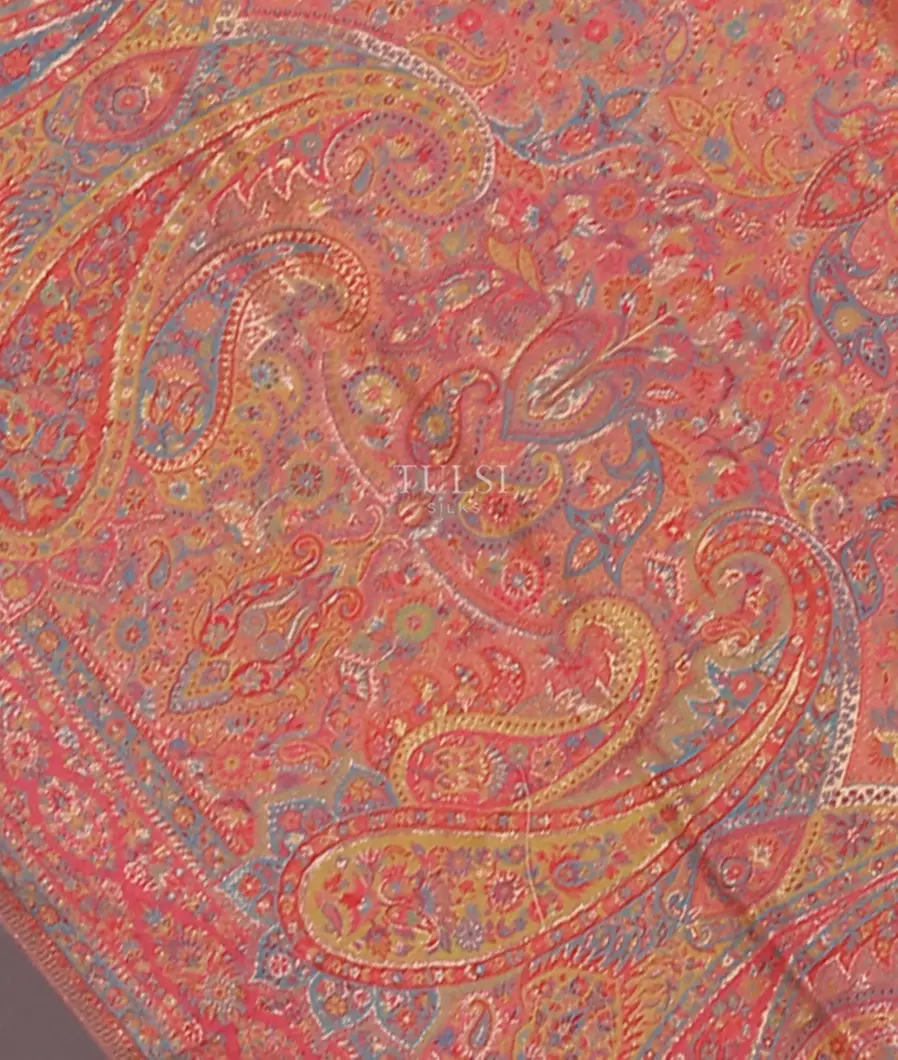Light Pink Kashmir Kani Silk Dupatta T556551-image