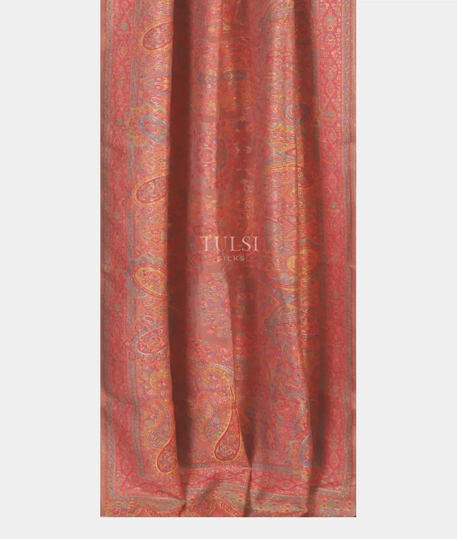 Light Pink Kashmir Kani Silk Dupatta T5565512