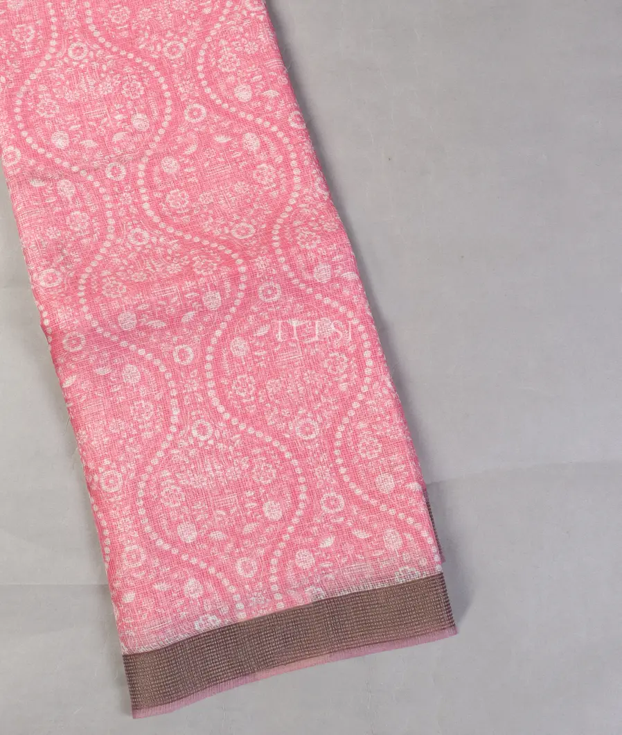 Pink Kota Cotton Saree T557271-image