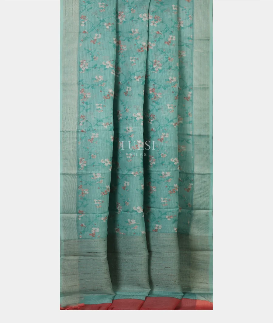 Blue Kota Cotton Saree T5573292