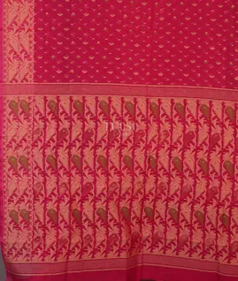 Magenta Dhakai Cotton Saree T5435344