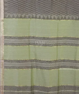 Grey Maheshwari Printed Cotton Saree T5616064
