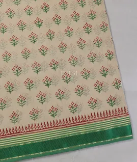 Grey Maheshwari Printed Cotton Saree T5616581