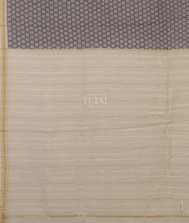 Grey Maheshwari Printed Cotton Saree T5589624