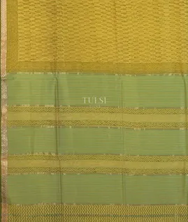 Yellow Maheshwari Printed Cotton Saree T5616034