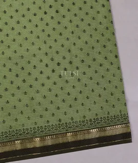 Green Maheshwari Printed Cotton Saree T5616621