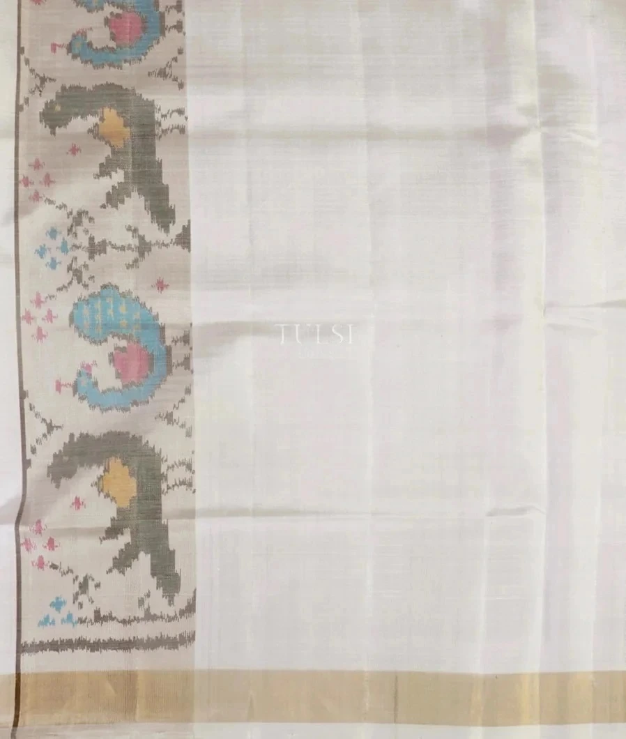 Blue Patola Silk Saree T5598093