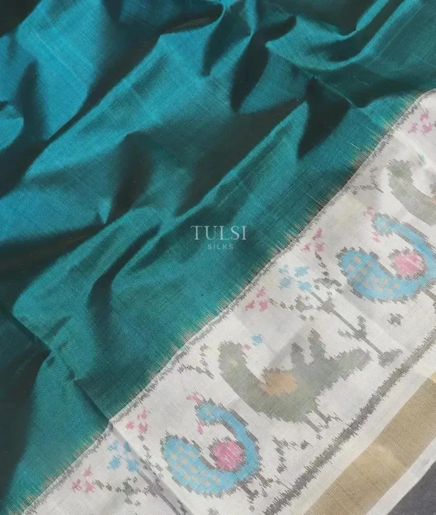 Blue Patola Silk Saree T5598095