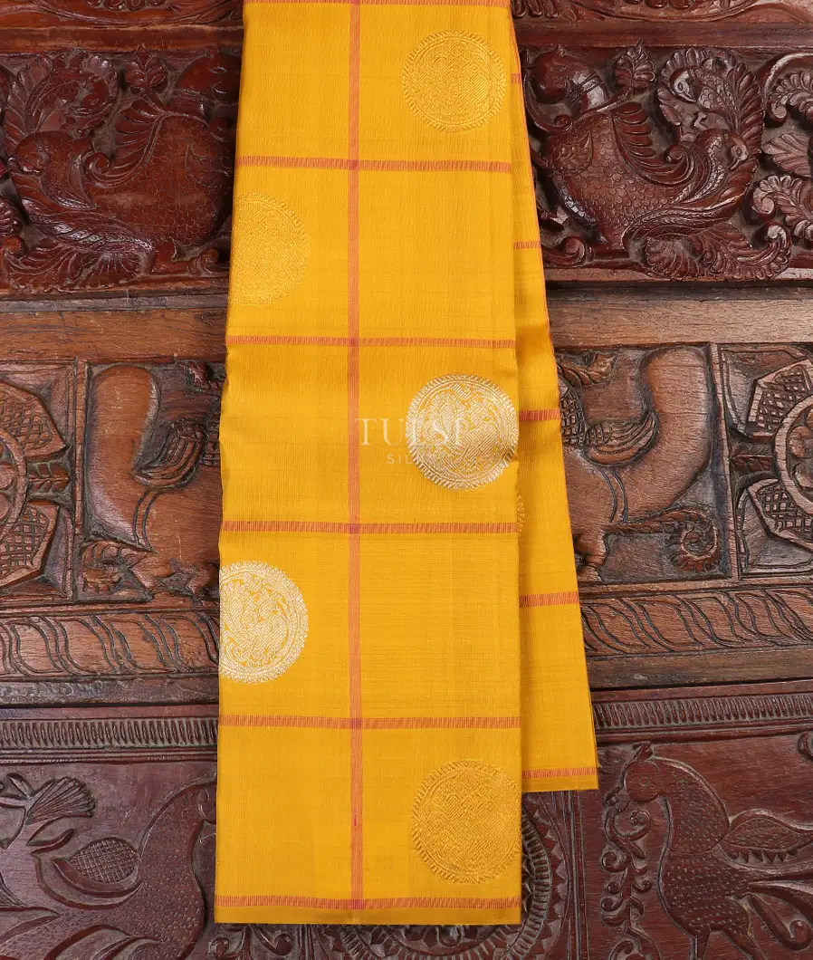 Yellow Kanjivaram Silk Saree T561172-image