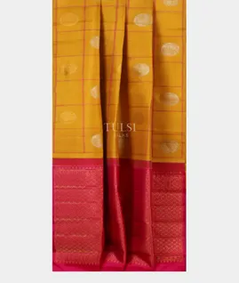 Yellow Kanjivaram Silk Saree T5611722