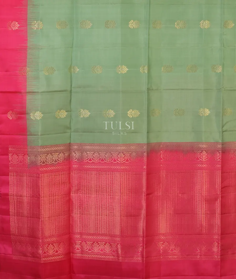 Pista Green Soft Silk Saree T5617274