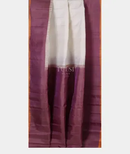 White Gadwal Silk Saree T5506702