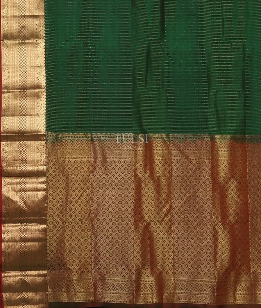 Green Soft Silk Saree T5628344