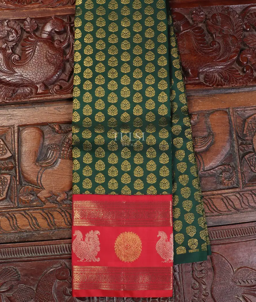 Green Kanjivaram Silk Pavadai T563857-image