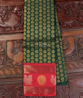 Green Kanjivaram Silk Pavadai T5638571