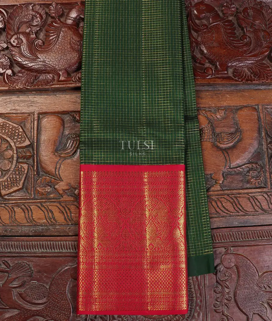 Green Kanjivaram Silk Pavadai T563814-image
