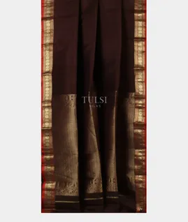 Brown Soft Silk Saree T5622372