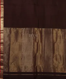 Brown Soft Silk Saree T5622374