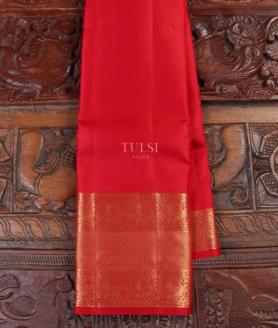 Red Soft Silk Saree T562784-image