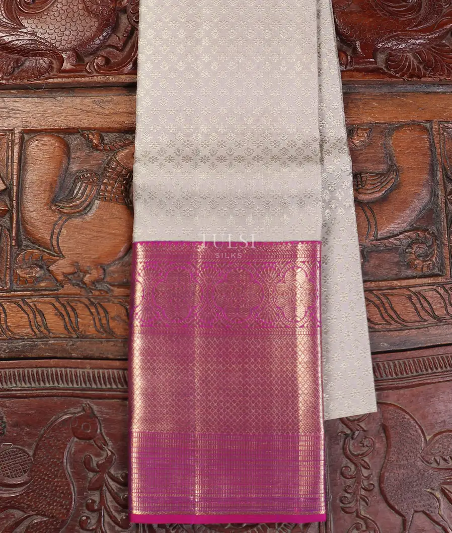 Grey Kanjivaram Silk Pavadai T563843-image
