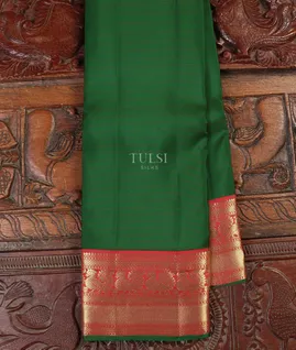 Green Soft Silk Saree T5621251