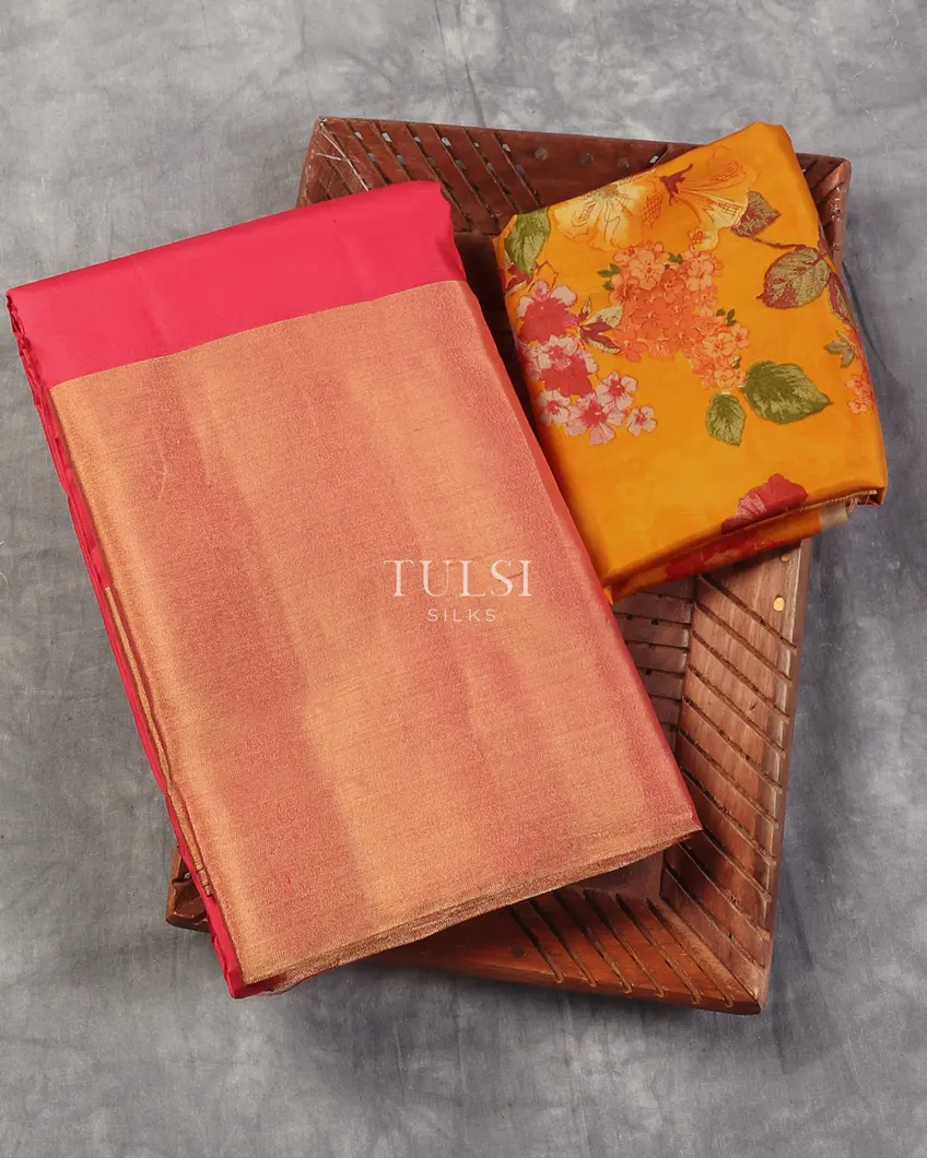 Pink Soft Silk Saree T563393-image