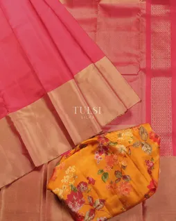 Pink Soft Silk Saree T5633935