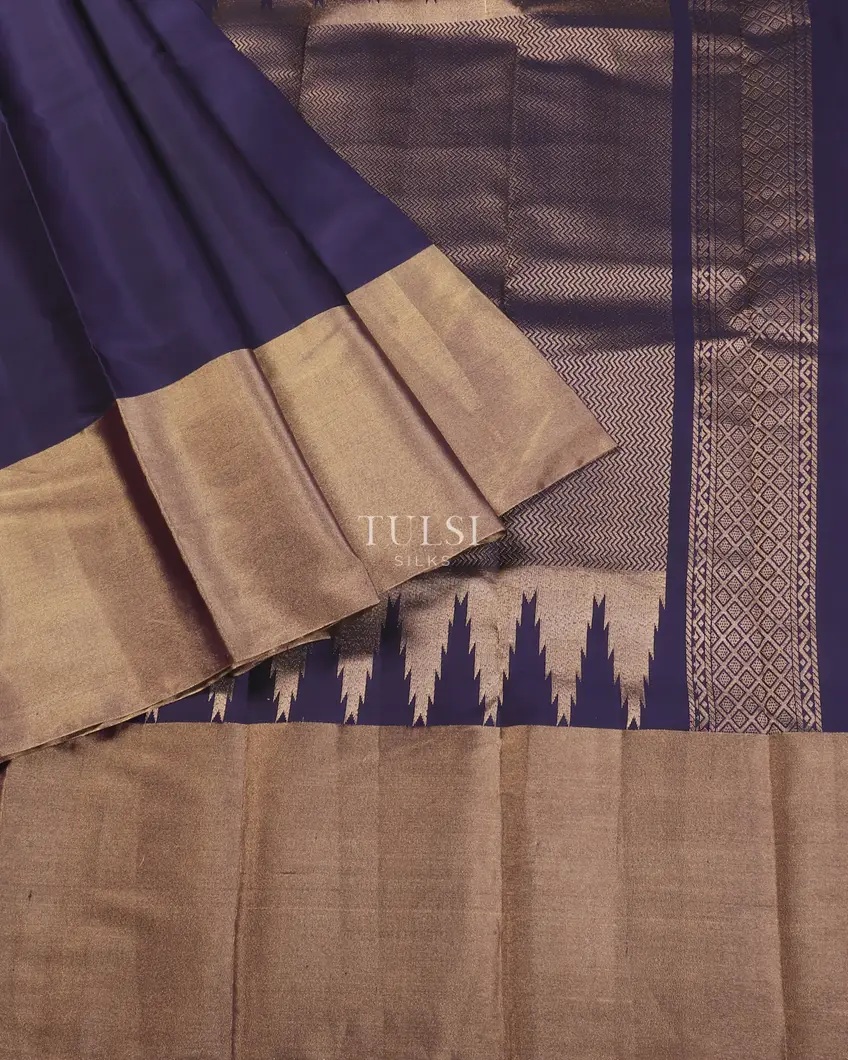 Blue Soft Silk Saree T5633972