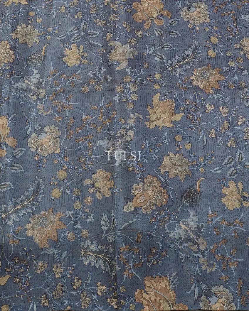 Blue Soft Silk Saree T5633974