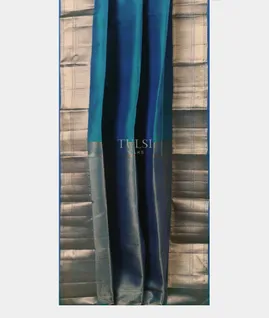 Blue Soft Silk Saree T5627922