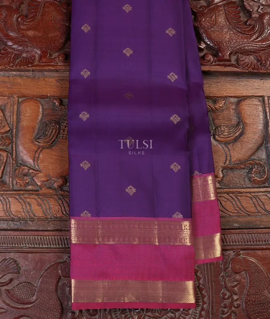 Purple Soft Silk Saree T562208-image