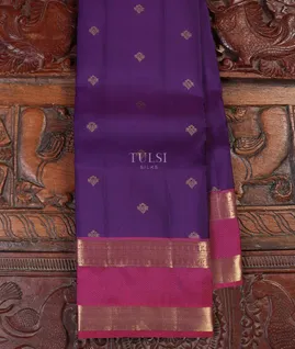 Purple Soft Silk Saree T5622081
