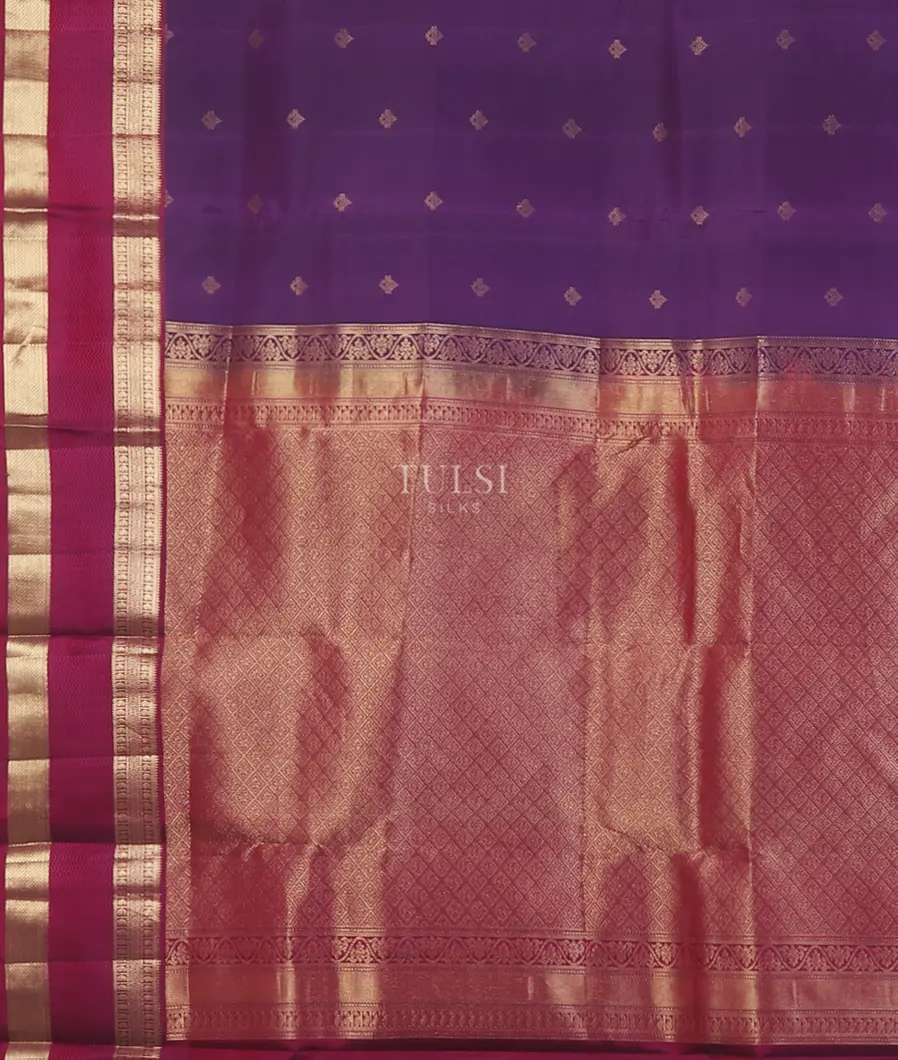 Purple Soft Silk Saree T5622084
