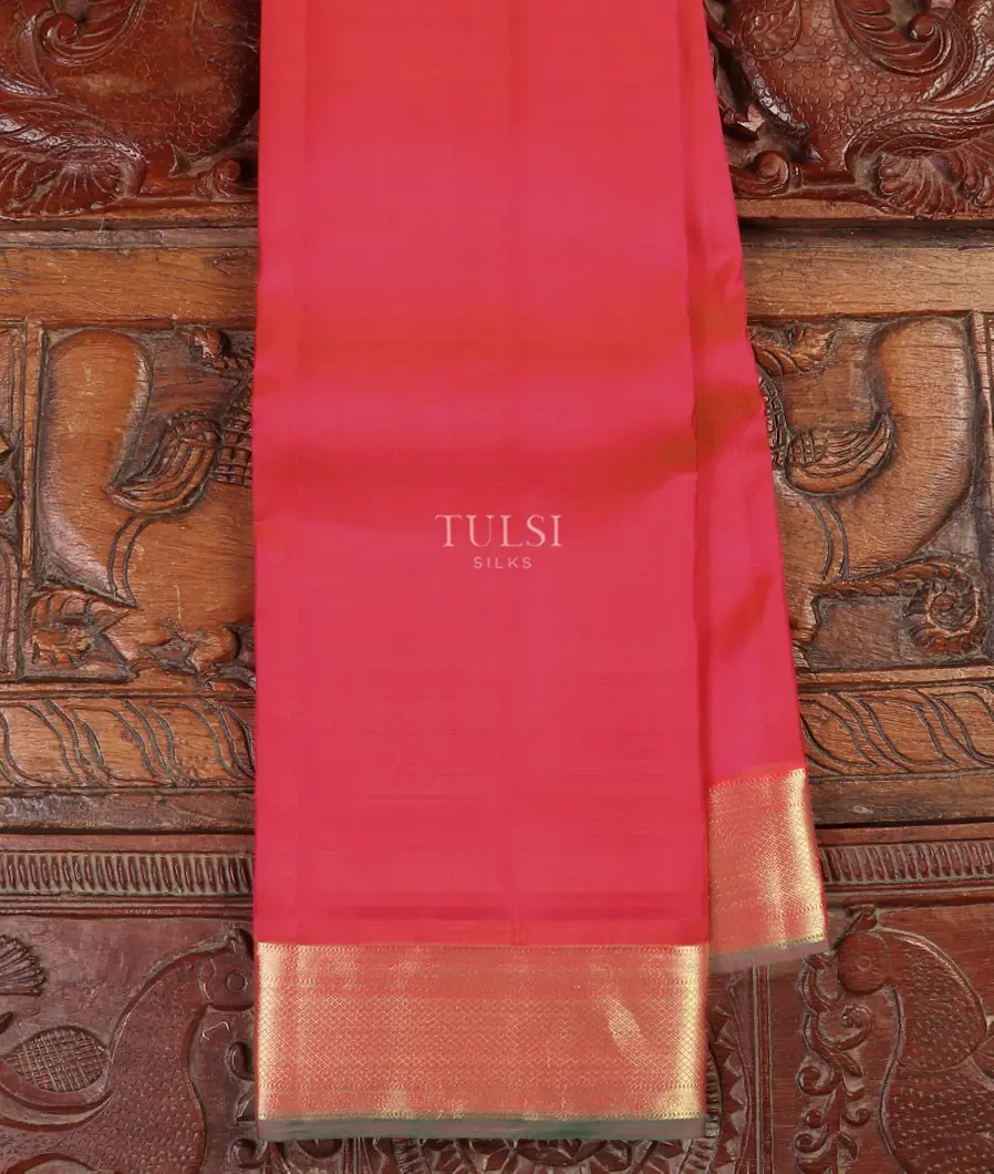 Pinkish Orange Soft Silk Saree T562020-image