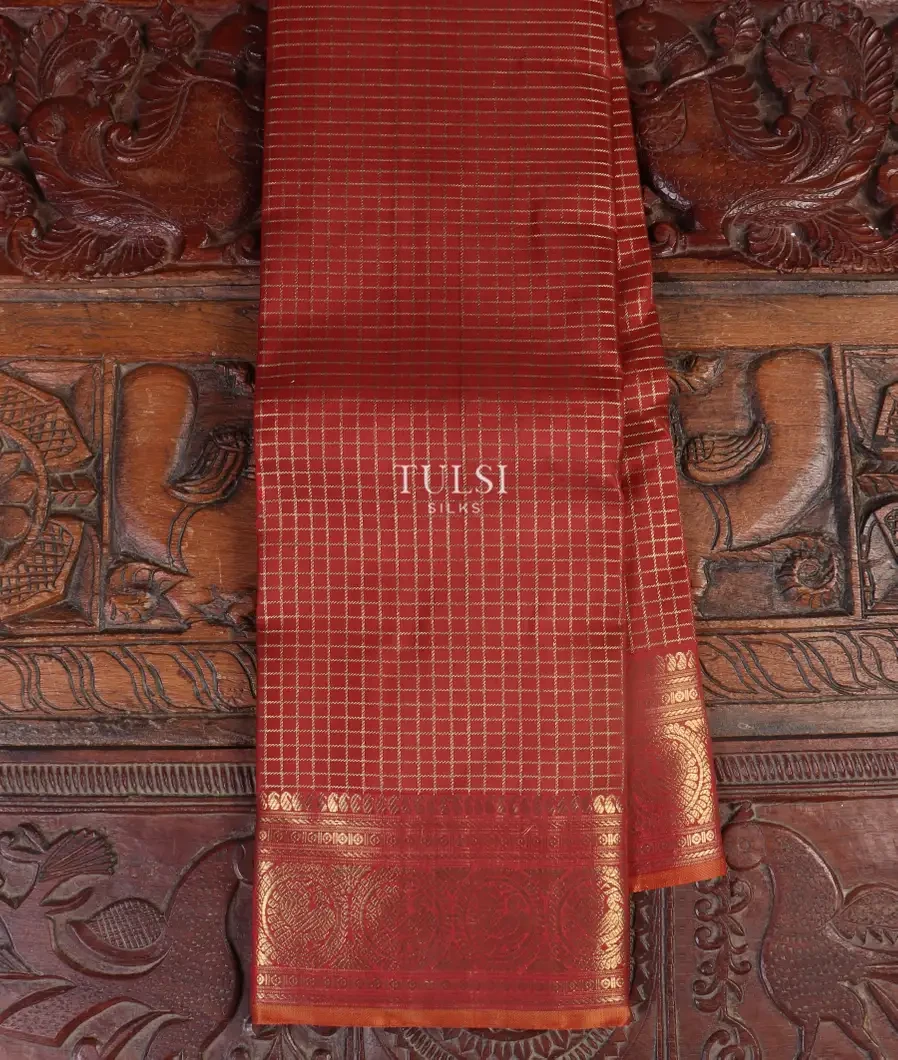 Maroon Kanjivaram Silk Saree T439236-image